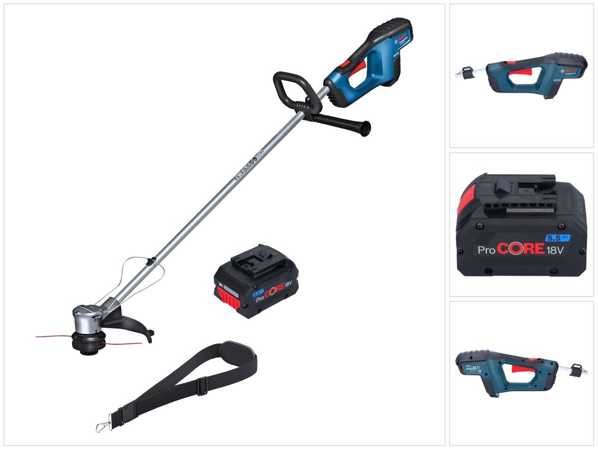 Coupe-herbe à batterie Bosch GRT 18V-33 Professional 18 V 330 mm sans balais + 1x batterie ProCORE 5,5 Ah - sans chargeur