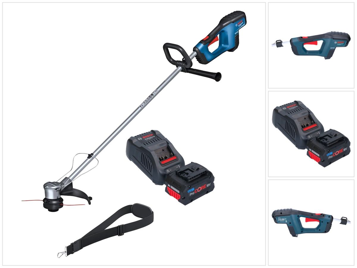 Bosch GRT 18V-33 Professional Akku Rasentrimmer 18 V 330 mm Brushless + 1x ProCORE Akku 5,5 Ah + Ladegerät