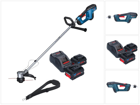 Bosch GRT 18V-33 Professional Akku Rasentrimmer 18 V 330 mm Brushless + 2x ProCORE Akku 5,5 Ah + Ladegerät