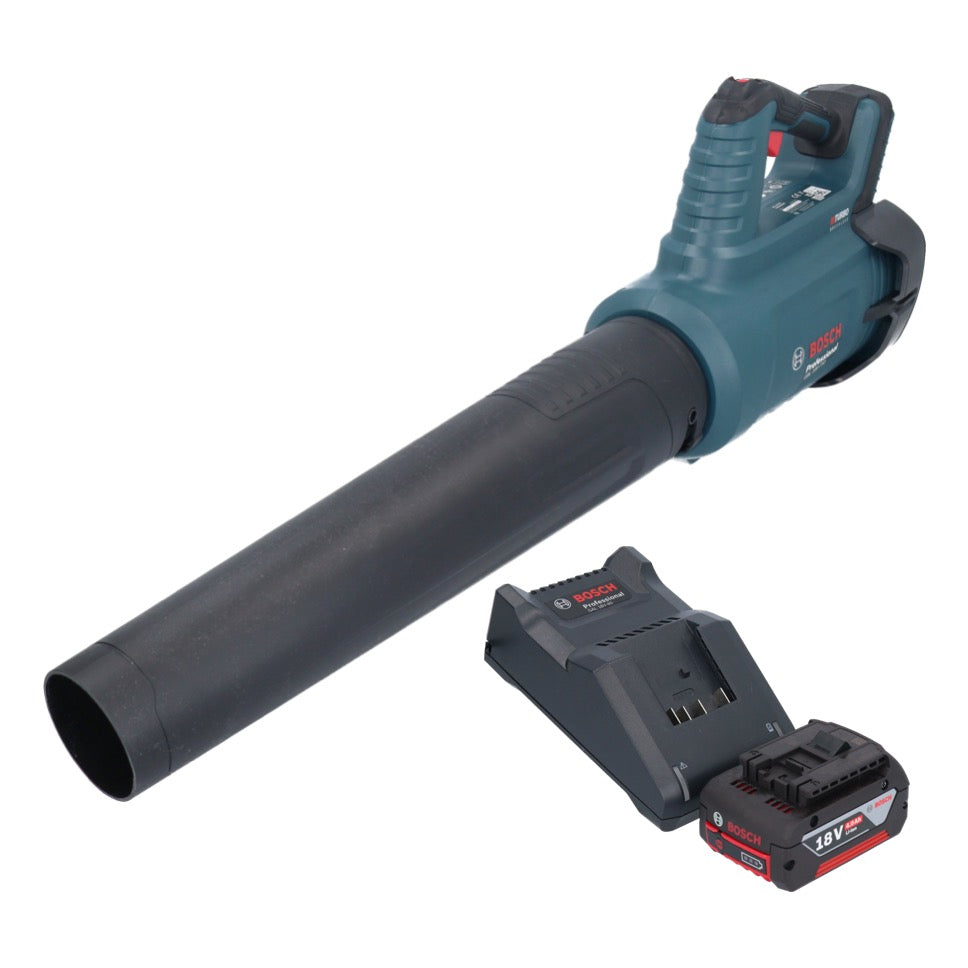 Bosch GBL 18V-750 Professional Akku Gebläse 18 V BITURBO Brushless + 1x Akku 4,0 Ah + Ladegerät