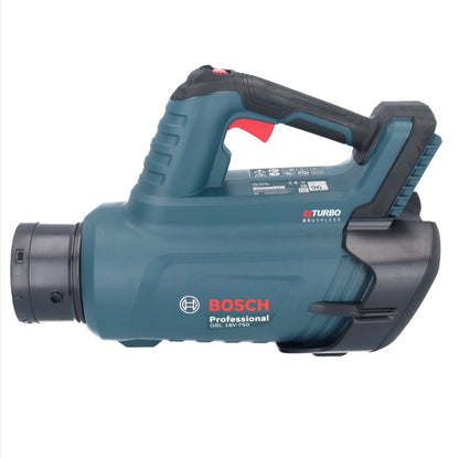 Bosch GBL 18V-750 Professional Akku Gebläse 18 V BITURBO Brushless + 2x Akku 4,0 Ah + Ladegerät