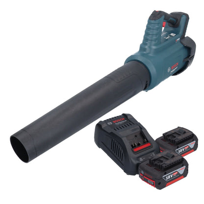 Bosch GBL 18V-750 Professional Akku Gebläse 18 V BITURBO Brushless + 2x Akku 6,0 Ah + Ladegerät