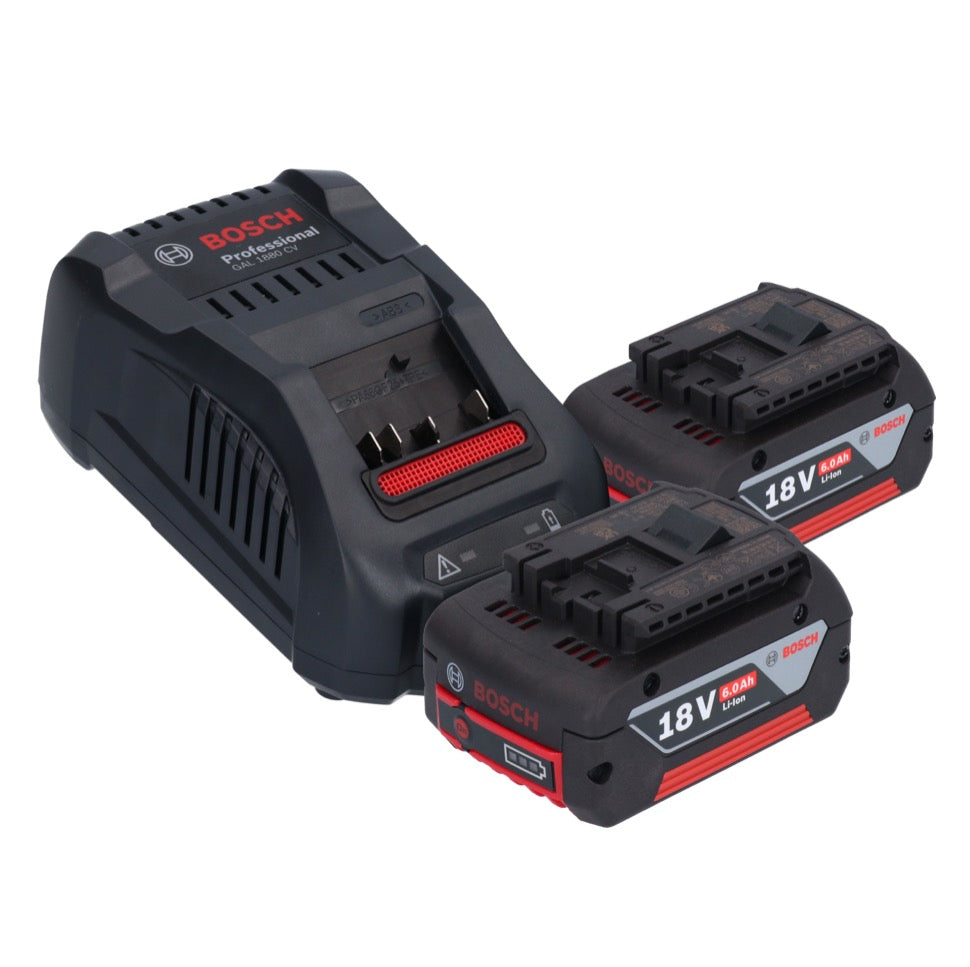 Souffleur à batterie Bosch GBL 18V-750 Professional 18 V BITURBO brushless + 2x batteries 6,0 Ah + chargeur