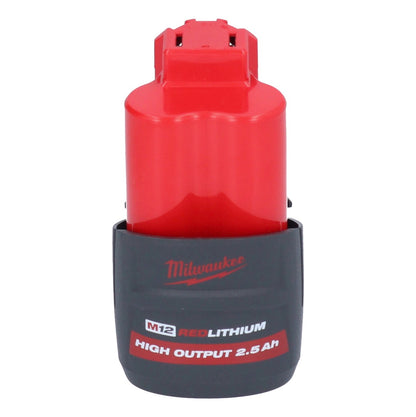 Clé à chocs angulaire sur batterie Milwaukee M12 FRAIWF12-251 12 V 1/2" 270 Nm brushless + 1x batterie 2,5 Ah - sans chargeur