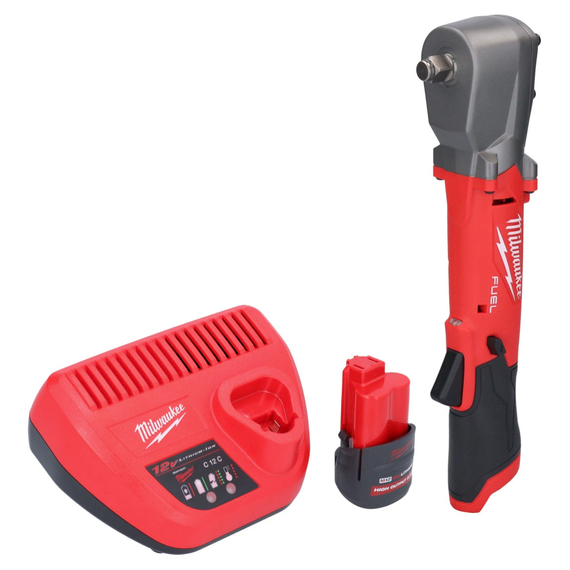 Milwaukee M12 FRAIWF12-251 Akku Winkelschlagschrauber 12 V 1/2" 270 Nm Brushless + 1x Akku 2,5 Ah + Ladegerät