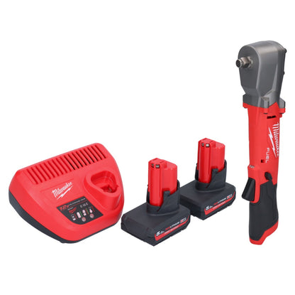 Clé à chocs angulaire sur batterie Milwaukee M12 FRAIWF12-502 12 V 1/2" 270 Nm brushless + 2x batteries 5,0 Ah + chargeur