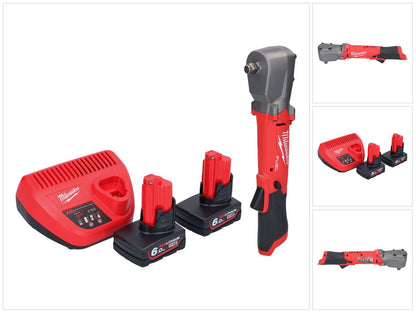 Milwaukee M12 FRAIWF12-602 Akku Winkelschlagschrauber 12 V 1/2" 270 Nm Brushless + 2x Akku 6,0 Ah + Ladegerät