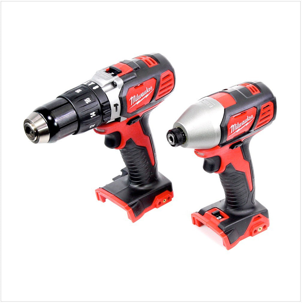 Milwaukee M18 BPP2C-402C PowerPack mit M18 BPD Akku Schlagbohrschrauber + M18 BID Akku Schlagschrauber + 2x Akkus 4,0 Ah + Ladegerät ( 4933443479 ) - Toolbrothers