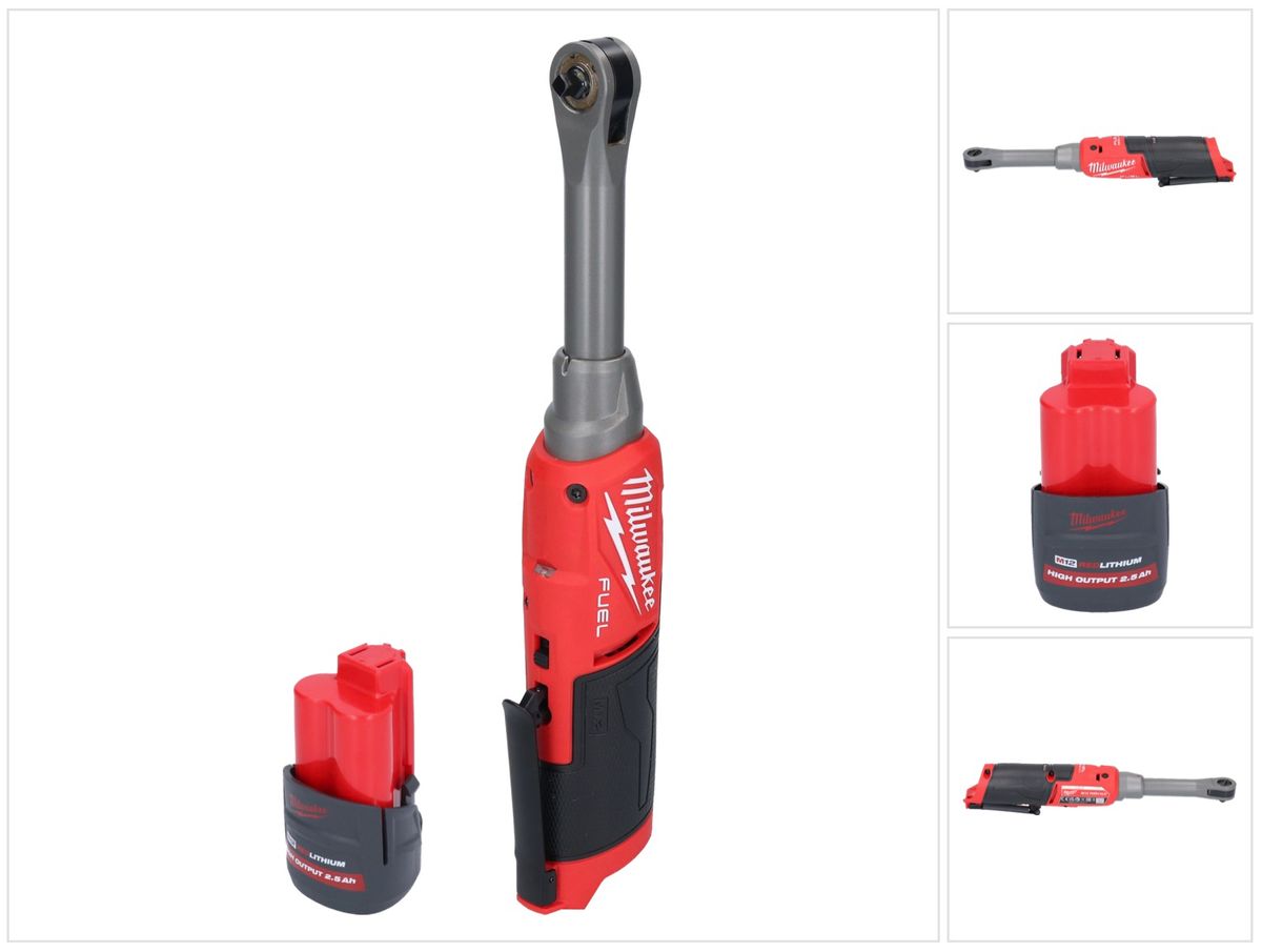 Milwaukee M12 FHIR14LR-251 batterie cliquet haute vitesse 12 V 47 Nm 1/4" brushless + 1x batterie 2,5 Ah - sans chargeur