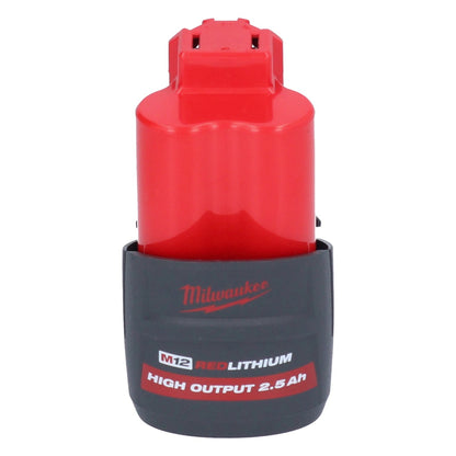 Milwaukee M12 FHIR14LR-251 batterie cliquet haute vitesse 12 V 47 Nm 1/4" brushless + 1x batterie 2,5 Ah - sans chargeur