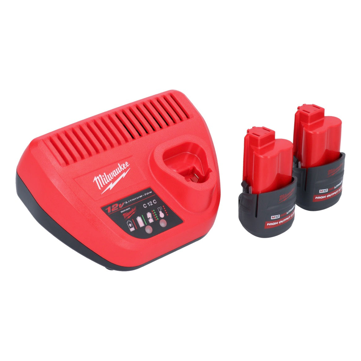 Milwaukee M12 FHIR14LR-252 batterie cliquet haute vitesse 12 V 47 Nm 1/4" brushless + 2x batterie 2,5 Ah + chargeur