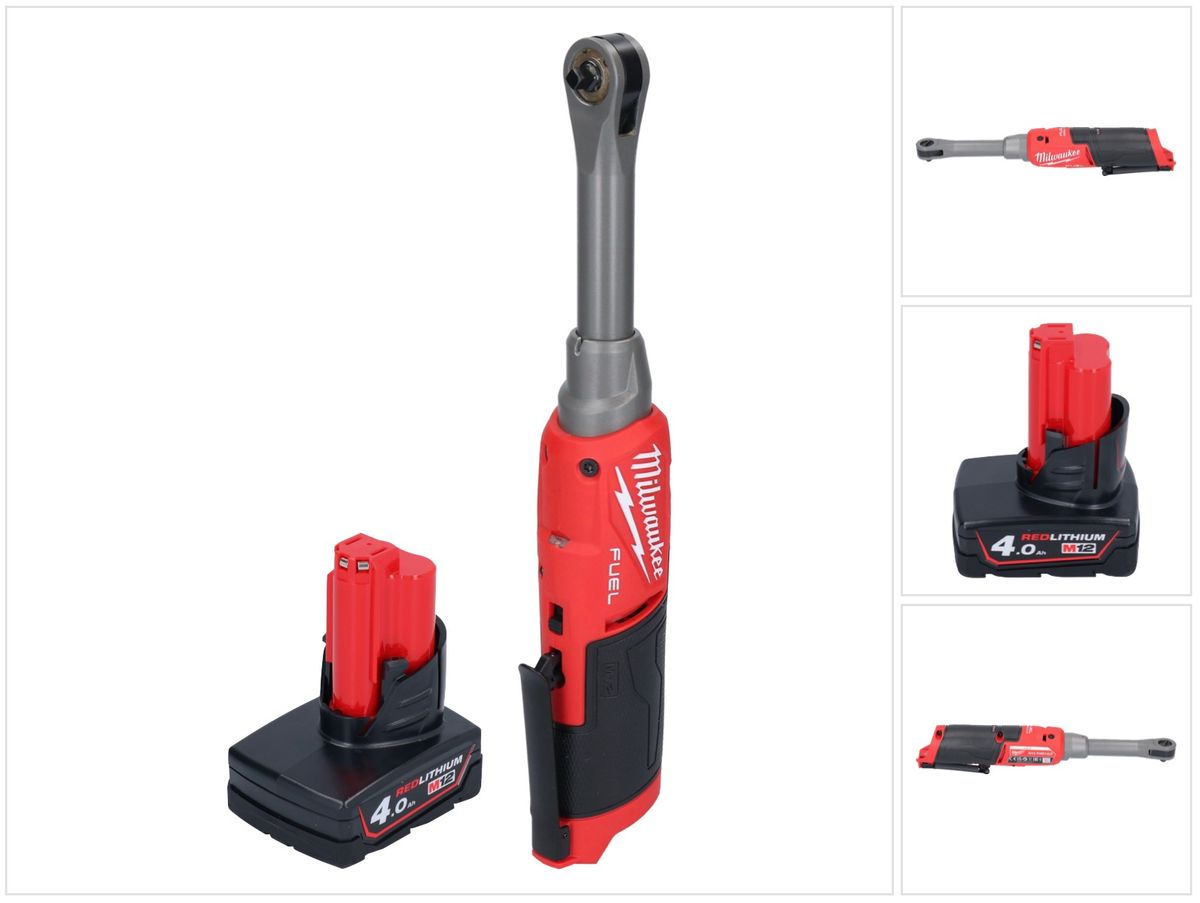 Milwaukee M12 FHIR14LR-401 batterie cliquet haute vitesse 12 V 47 Nm 1/4" brushless + 1x batterie 4,0 Ah - sans chargeur