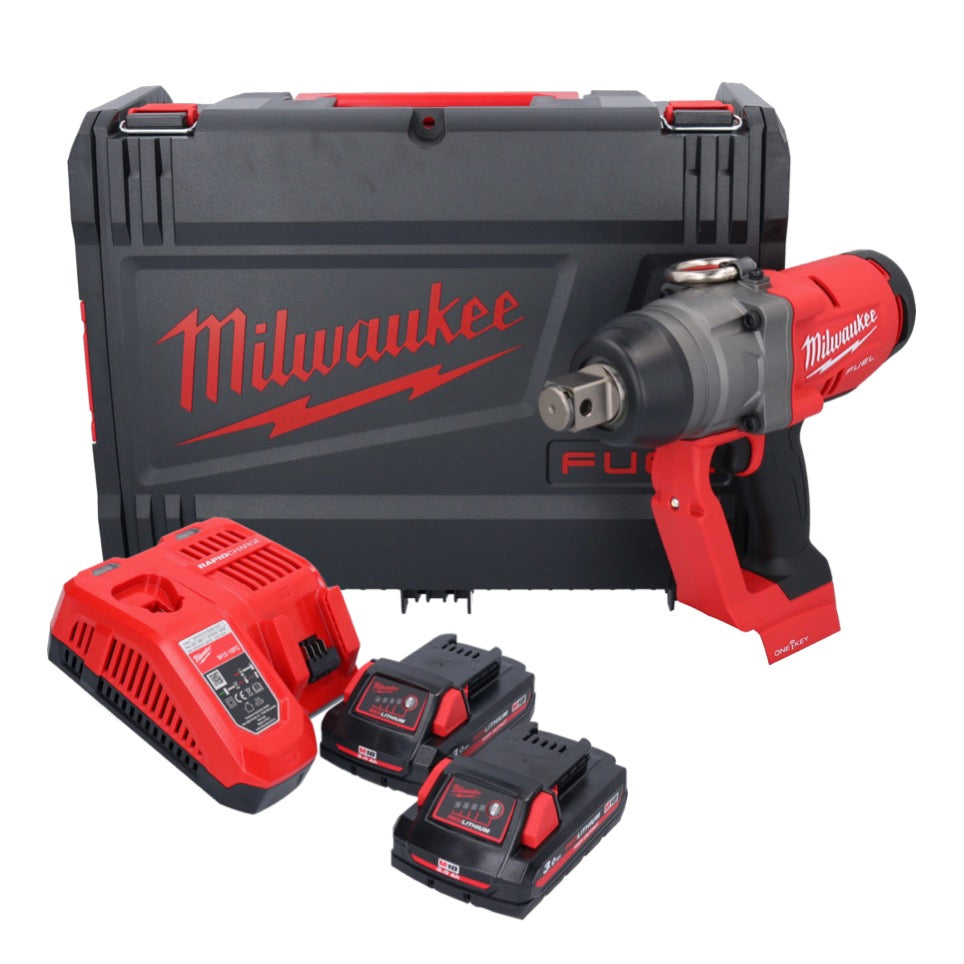 Milwaukee M18 ONEFHIWF1-302X Akku Schlagschrauber 18 V 2033 Nm 1″ Brushless + 2x Akku 3,0 Ah + Ladegerät + HD Box