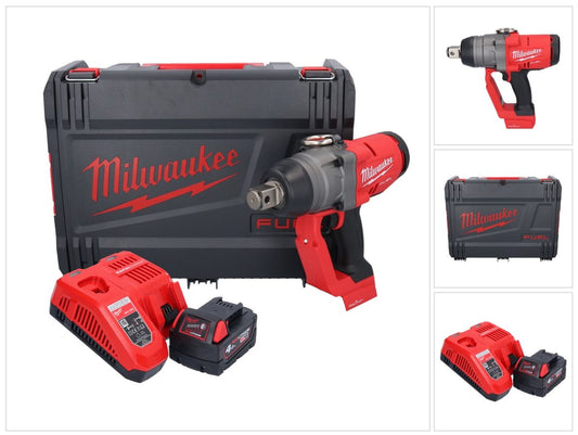 Milwaukee M18 ONEFHIWF1-401X Akku Schlagschrauber 18 V 2033 Nm 1″ Brushless + 1x Akku 4,0 Ah + Ladegerät + HD Box