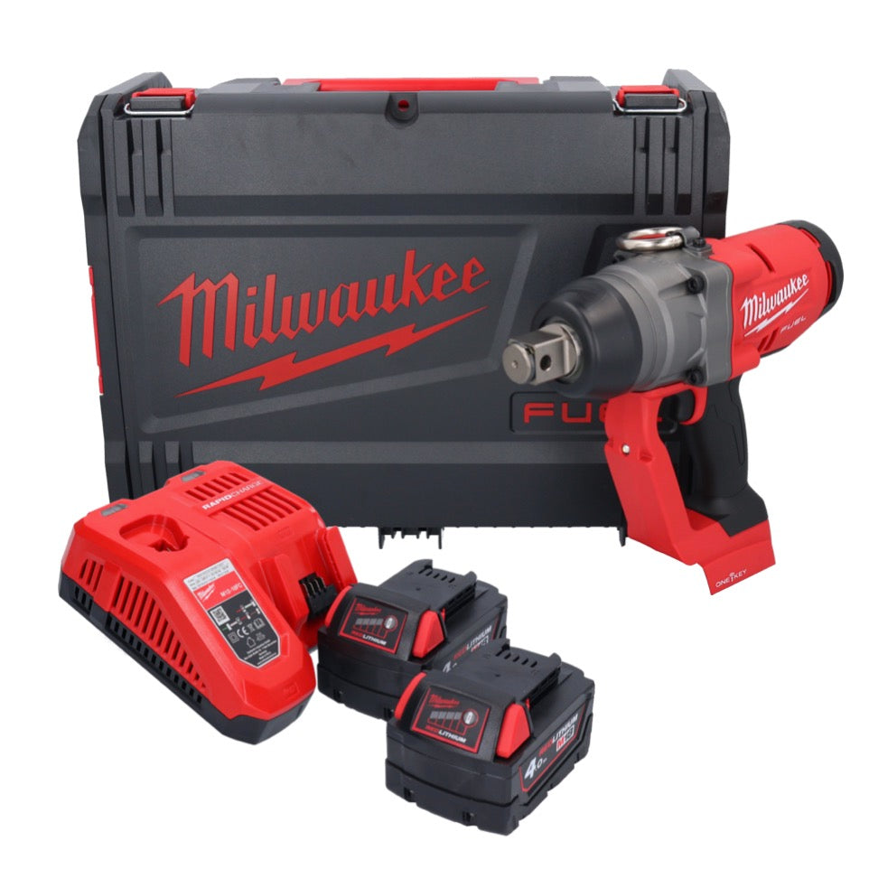 Milwaukee M18 ONEFHIWF1-402X Akku Schlagschrauber 18 V 2033 Nm 1″ Brushless + 2x Akku 4,0 Ah + Ladegerät + HD Box