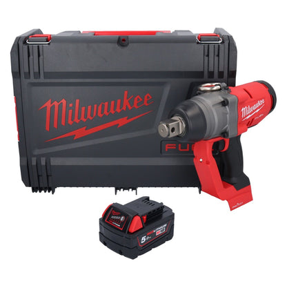 Clé à chocs sans fil Milwaukee M18 ONEFHIWF1-501X 18 V 2033 Nm 1″ brushless + 1x batterie 5,0 Ah + boîtier HD - sans chargeur