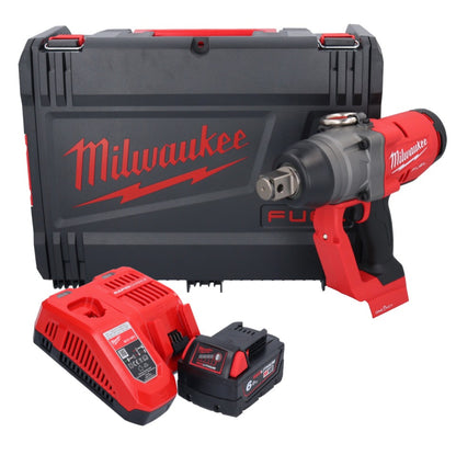 Clé à chocs sans fil Milwaukee M18 ONEFHIWF1-601X 18 V 2033 Nm 1″ brushless + 1x batterie 6,0 Ah + chargeur + boîtier HD