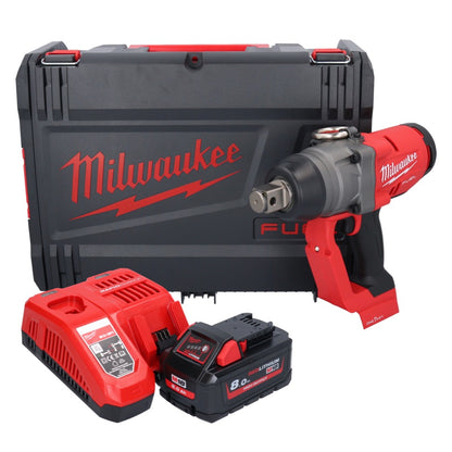 Clé à chocs sans fil Milwaukee M18 ONEFHIWF1-801X 18 V 2033 Nm 1″ brushless + 1x batterie 8,0 Ah + chargeur + boîtier HD