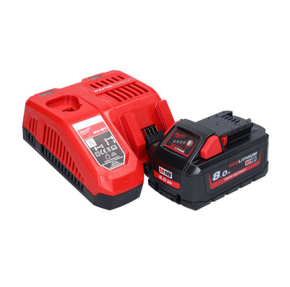 Milwaukee M18 ONEFHIWF1-801X Akku Schlagschrauber 18 V 2033 Nm 1″ Brushless + 1x Akku 8,0 Ah + Ladegerät + HD Box