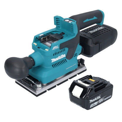 Makita DBO 381 F1U Akku Schwingschleifer 18 V 93 x 185 mm Brushless + 1x Akku 3,0 Ah - ohne Ladegerät