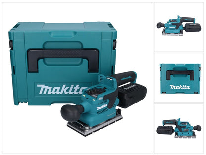 Ponceuse orbitale sans fil Makita DBO 381 ZJU 18 V 93 x 185 mm Brushless + Makpac - sans batterie, sans chargeur