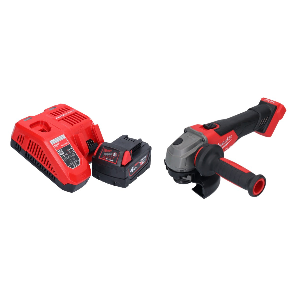 Meuleuse d'angle sur batterie Milwaukee M18 FSAG125X-401 18 V 125 mm sans balais + 1x batterie 4,0 Ah + chargeur