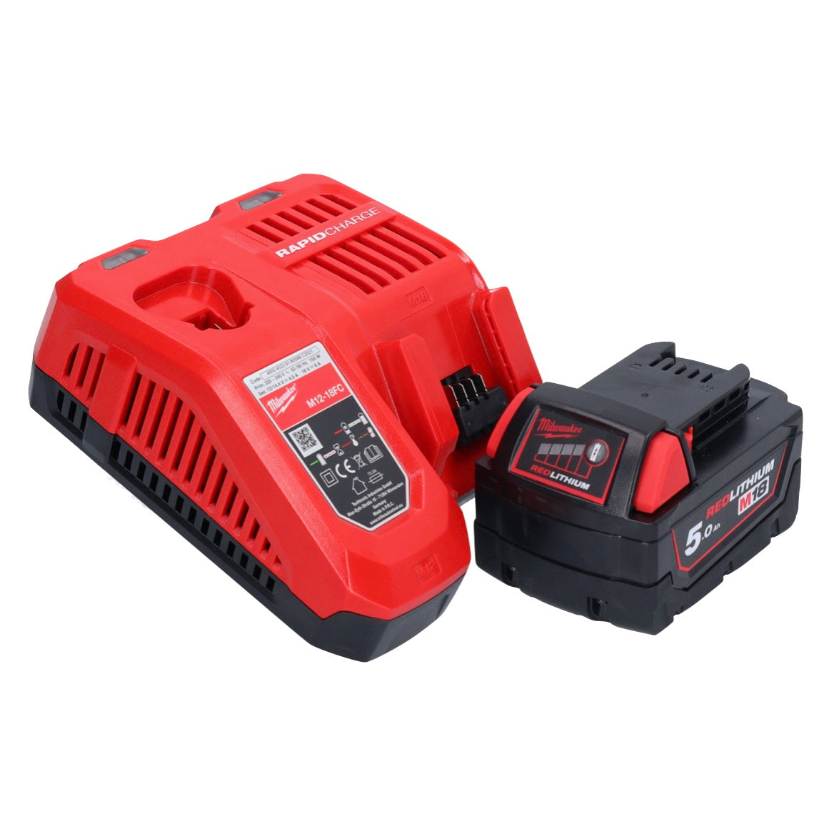 Meuleuse d'angle sur batterie Milwaukee M18 FSAG125X-501 18 V 125 mm sans balais + 1x batterie 5,0 Ah + chargeur