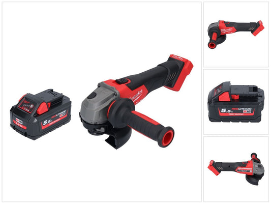 Meuleuse d'angle sur batterie Milwaukee M18 FSAG125X-551 18 V 125 mm sans balais + 1x batterie 5,5 Ah - sans chargeur