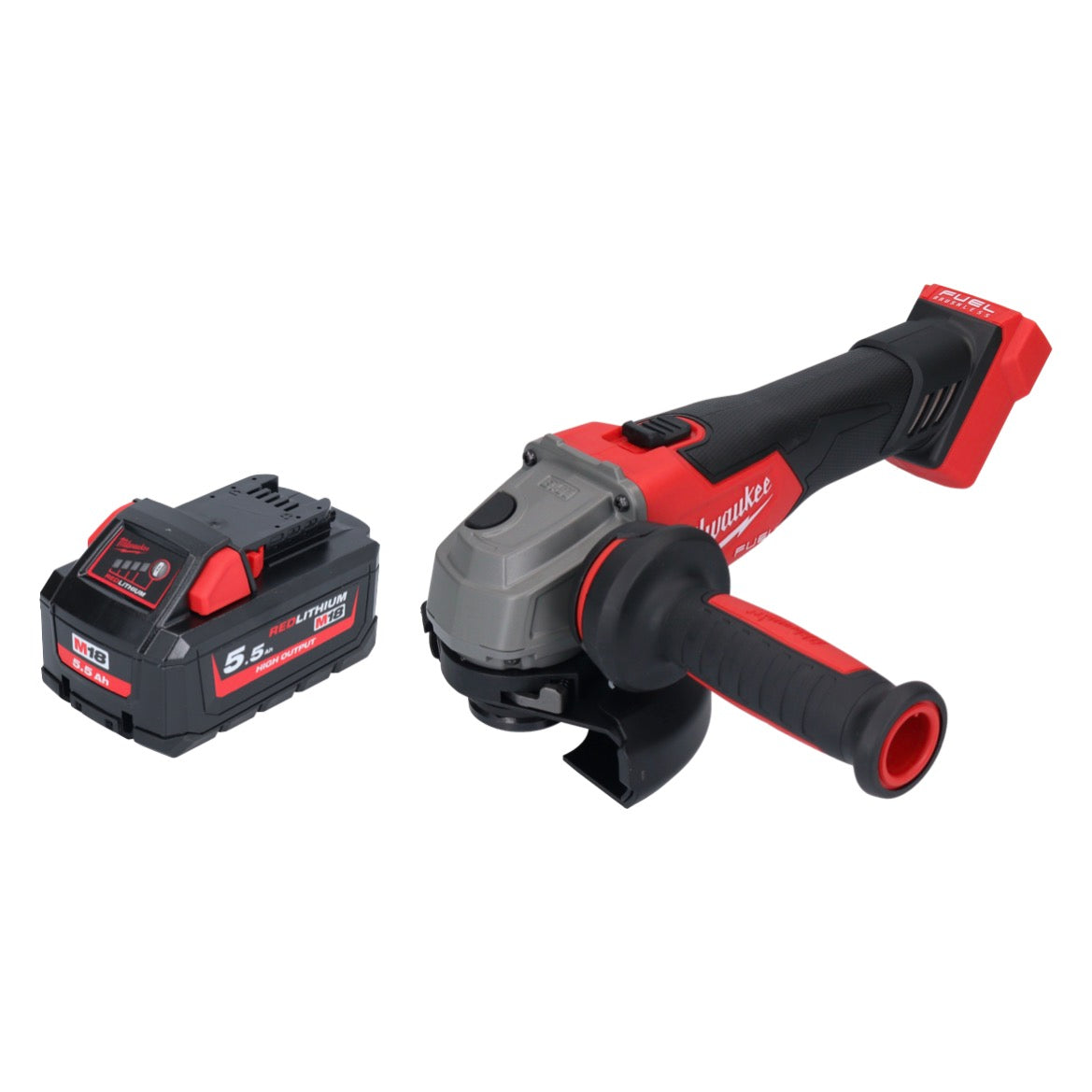 Milwaukee M18 FSAG125X-551 Akku Winkelschleifer 18 V 125 mm Brushless + 1x Akku 5,5 Ah - ohne Ladegerät