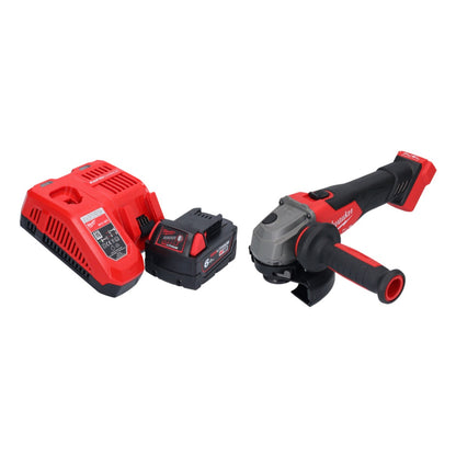 Milwaukee M18 FSAG125X-601 Akku Winkelschleifer 18 V 125 mm Brushless + 1x Akku 6,0 Ah + Ladegerät