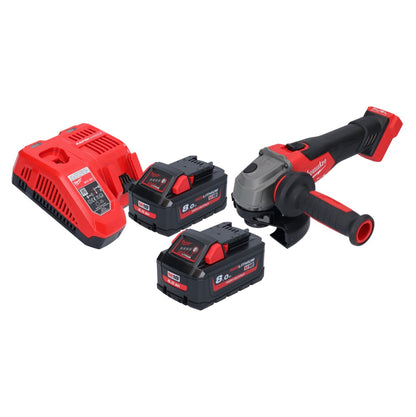 Milwaukee M18 FSAG125X-802 Akku Winkelschleifer 18 V 125 mm Brushless + 2x Akku 8,0 Ah + Ladegerät