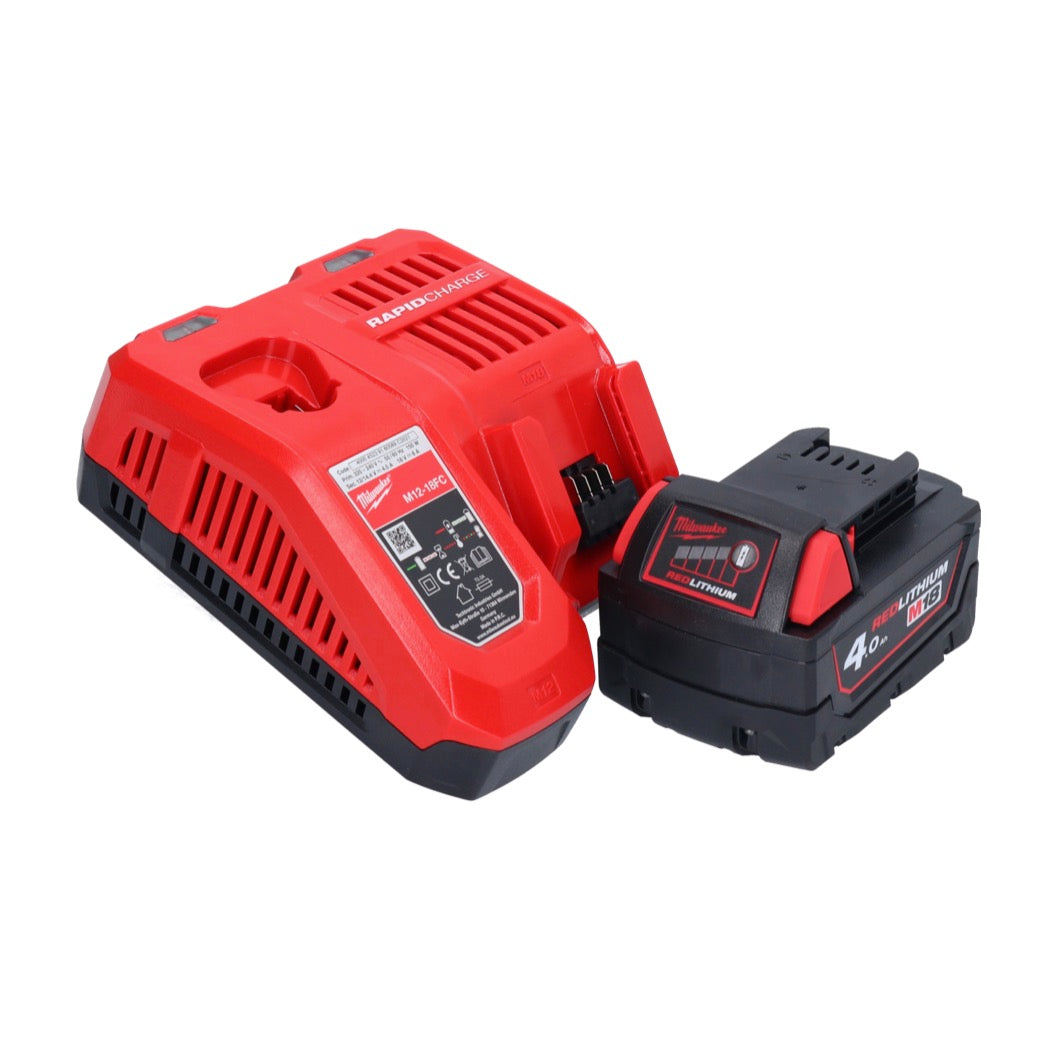 Batterie Milwaukee M18 FSZ-401 Scie sabre Recipro 18 V brushless + 1x batterie 4,0 Ah + chargeur