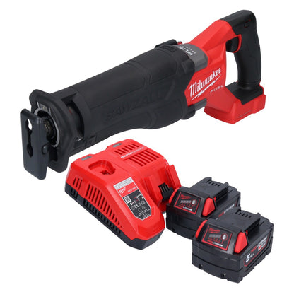 Milwaukee M18 FSZ-502 Akku Recipro Säbelsäge 18 V Brushless + 2x Akku 5,0 Ah + Ladegerät