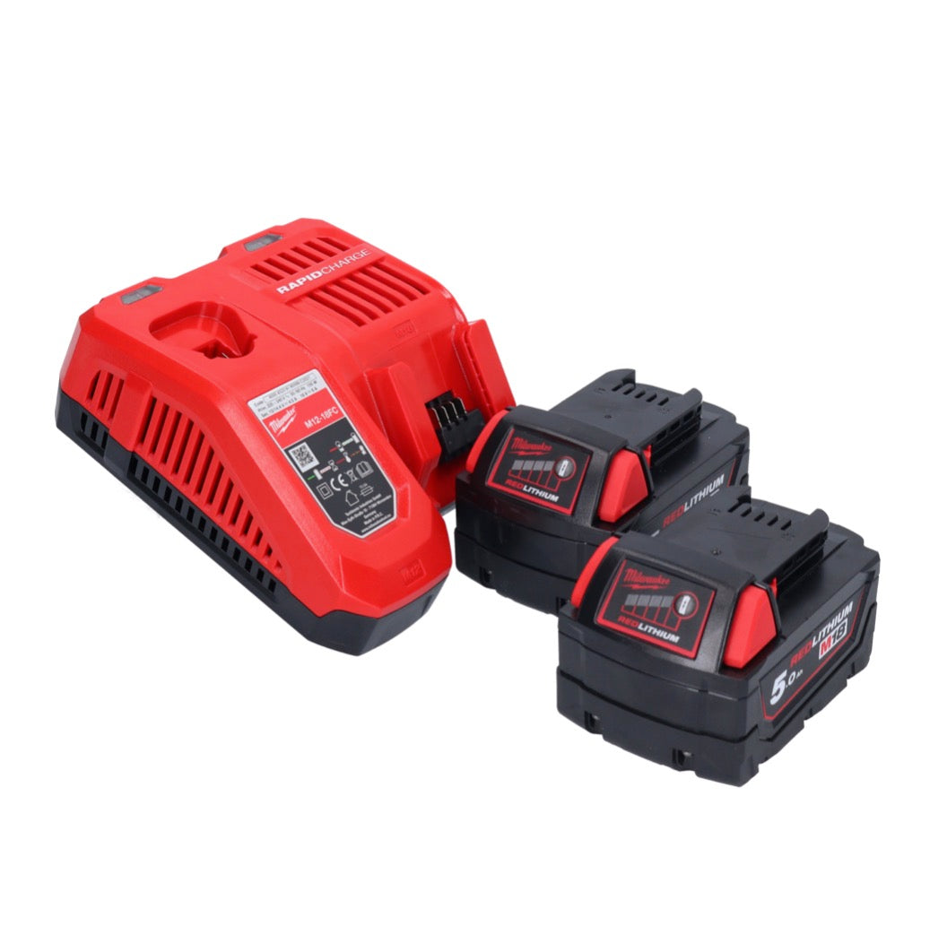 Milwaukee M18 FSZ-502 Akku Recipro Säbelsäge 18 V Brushless + 2x Akku 5,0 Ah + Ladegerät