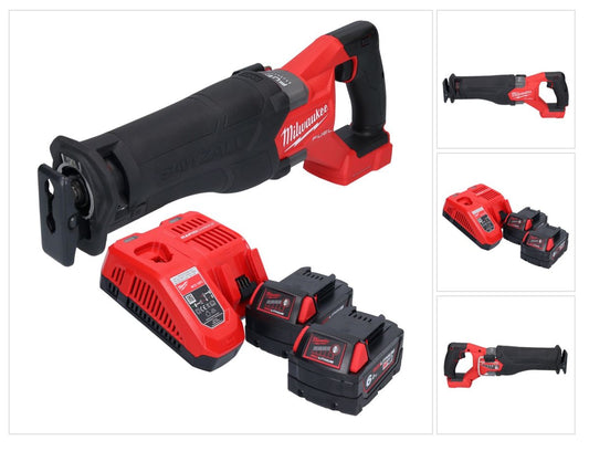 Batterie Milwaukee M18 FSZ-602 Scie sabre Recipro 18 V brushless + 2x batteries 6,0 Ah + chargeur