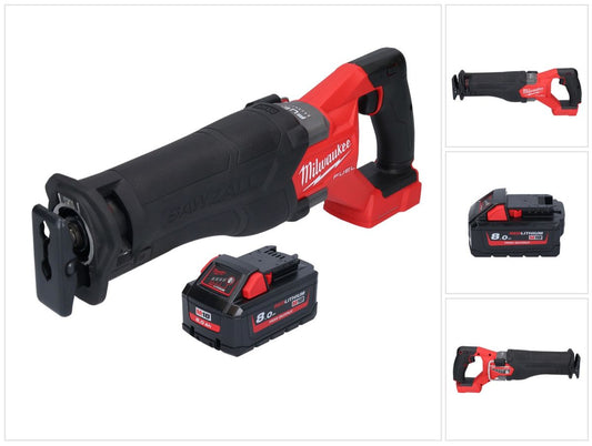 Batterie Milwaukee M18 FSZ-801 Scie sabre Recipro 18 V sans balais + 1x batterie 8,0 Ah - sans chargeur