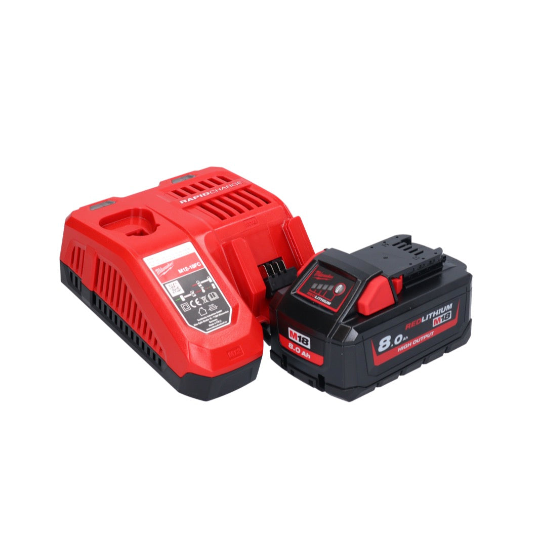 Milwaukee M18 FSZ-801 Akku Recipro Säbelsäge 18 V Brushless + 1x Akku 8,0 Ah + Ladegerät