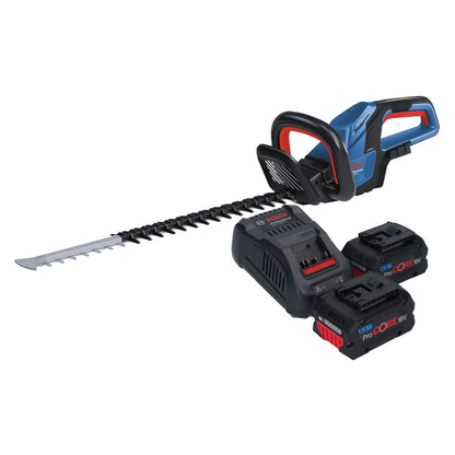 Bosch GHE 18V-60 Professional Akku Heckenschere 18 V 60 cm Brushless + 2x ProCORE Akku 5,5 Ah + Ladegerät