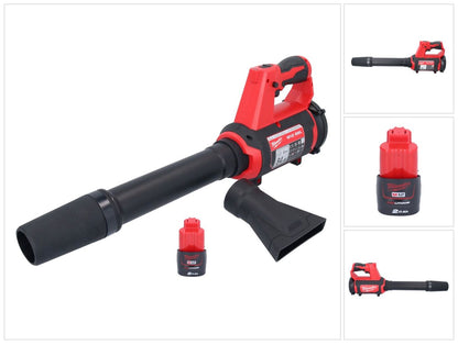 Milwaukee M12 BBL-201 Akku Gebläse 12 V + 1x Akku 2,0 Ah - ohne Ladegerät