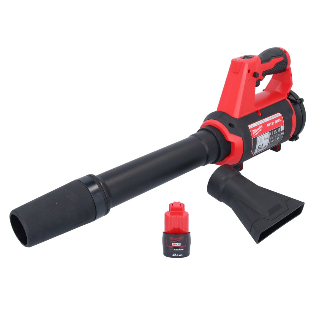 Milwaukee M12 BBL-201 Akku Gebläse 12 V + 1x Akku 2,0 Ah - ohne Ladegerät