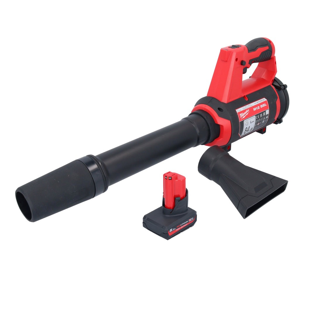 Milwaukee M12 BBL-501 Akku Gebläse 12 V + 1x Akku 5,0 Ah - ohne Ladegerät