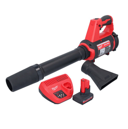 Milwaukee M12 BBL-501 Akku Gebläse 12 V + 1x Akku 5,0 Ah + Ladegerät