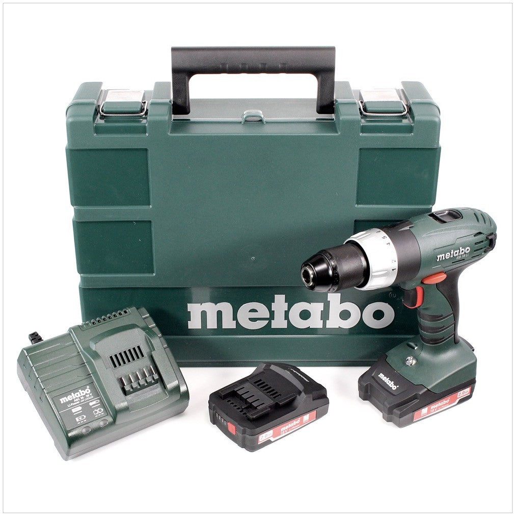 Metabo SB 18 L Akku Schlagbohrschrauber 18V 48Nm + 2x Akku 2,0Ah + Ladegerät + Koffer ( 602317500 ) - Toolbrothers