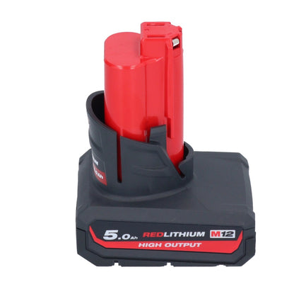 Scie à ruban à batterie Milwaukee M12 BS-501 12 V 41 x 41 mm + 1x batterie 5,0 Ah - sans chargeur