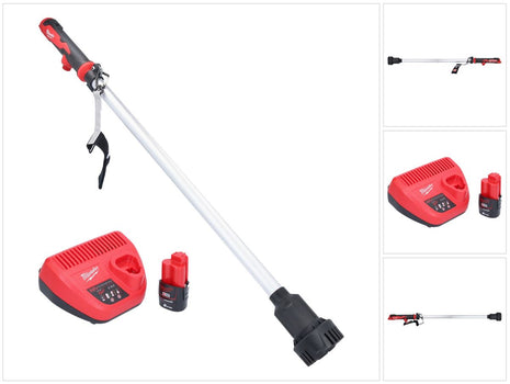 Milwaukee M12 BSWP-201 Akku Transferpumpe 12 V 34 l/min + 1x Akku 2,0 Ah + Ladegerät