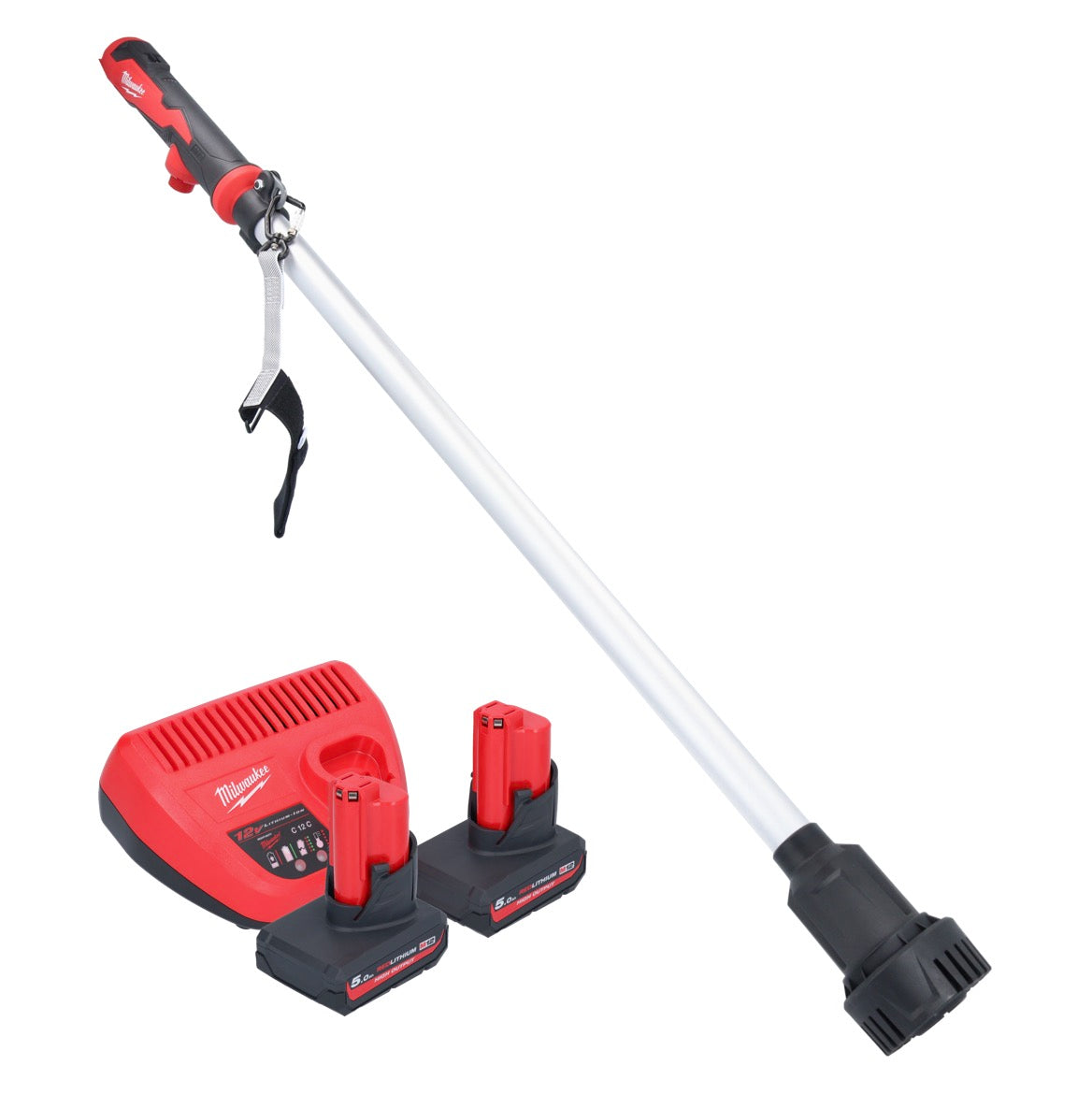 Milwaukee M12 BSWP-502 Akku Transferpumpe 12 V 34 l/min + 2x Akku 5,0 Ah + Ladegerät