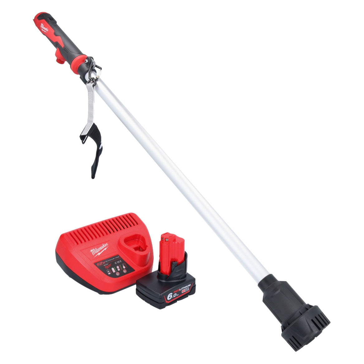 Milwaukee M12 BSWP-601 Akku Transferpumpe 12 V 34 l/min ( 4933479640 ) + 1x Akku 6,0 Ah + Ladegerät