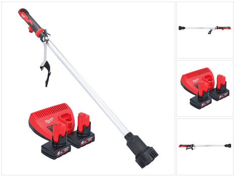 Milwaukee M12 BSWP-602 Akku Transferpumpe 12 V 34 l/min + 2x Akku 6,0 Ah + Ladegerät