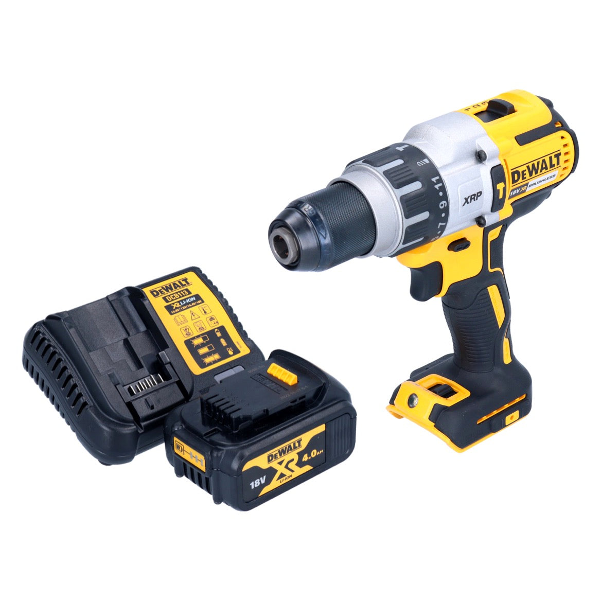 DeWalt DCD 996 M1 Akku Schlagbohrschrauber 18 V 95 Nm Brushless + 1x Akku 4,0 Ah + Ladegerät