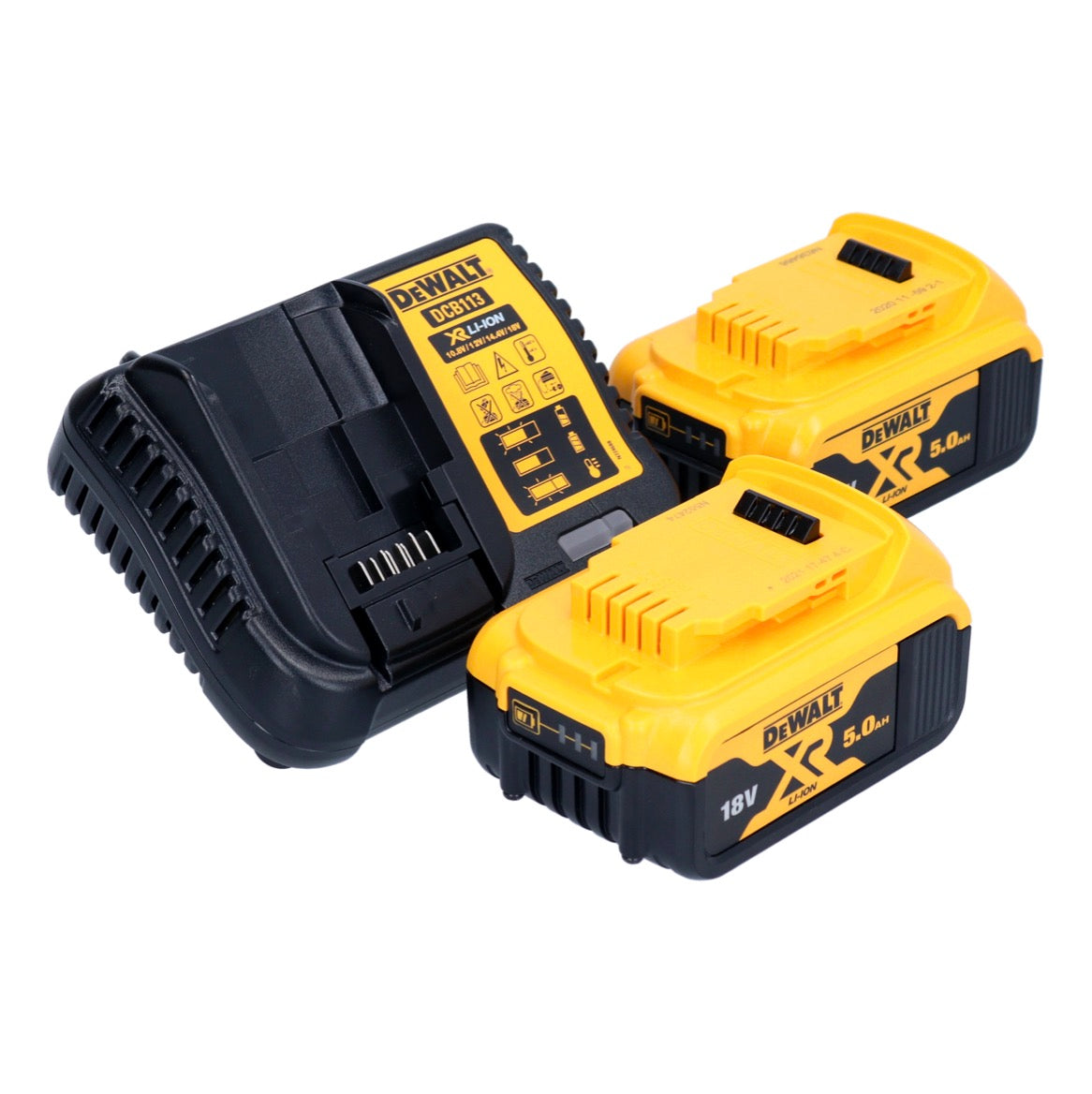 Perceuse à percussion sans fil DeWalt DCD 996 P2 18 V 95 Nm sans balais + 2 batteries 5,0 Ah + chargeur